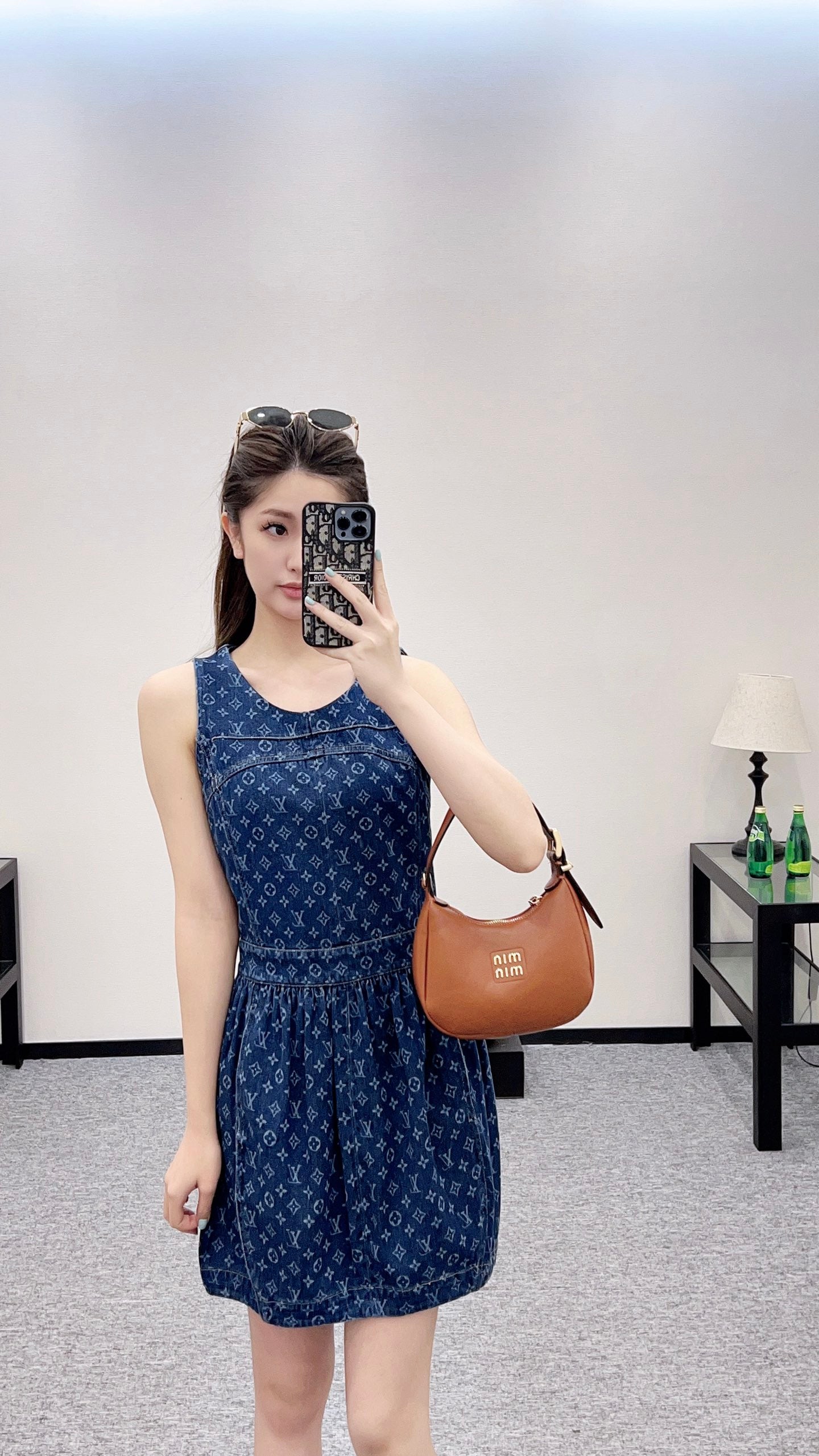 L 2025 new product Denim vest skirt