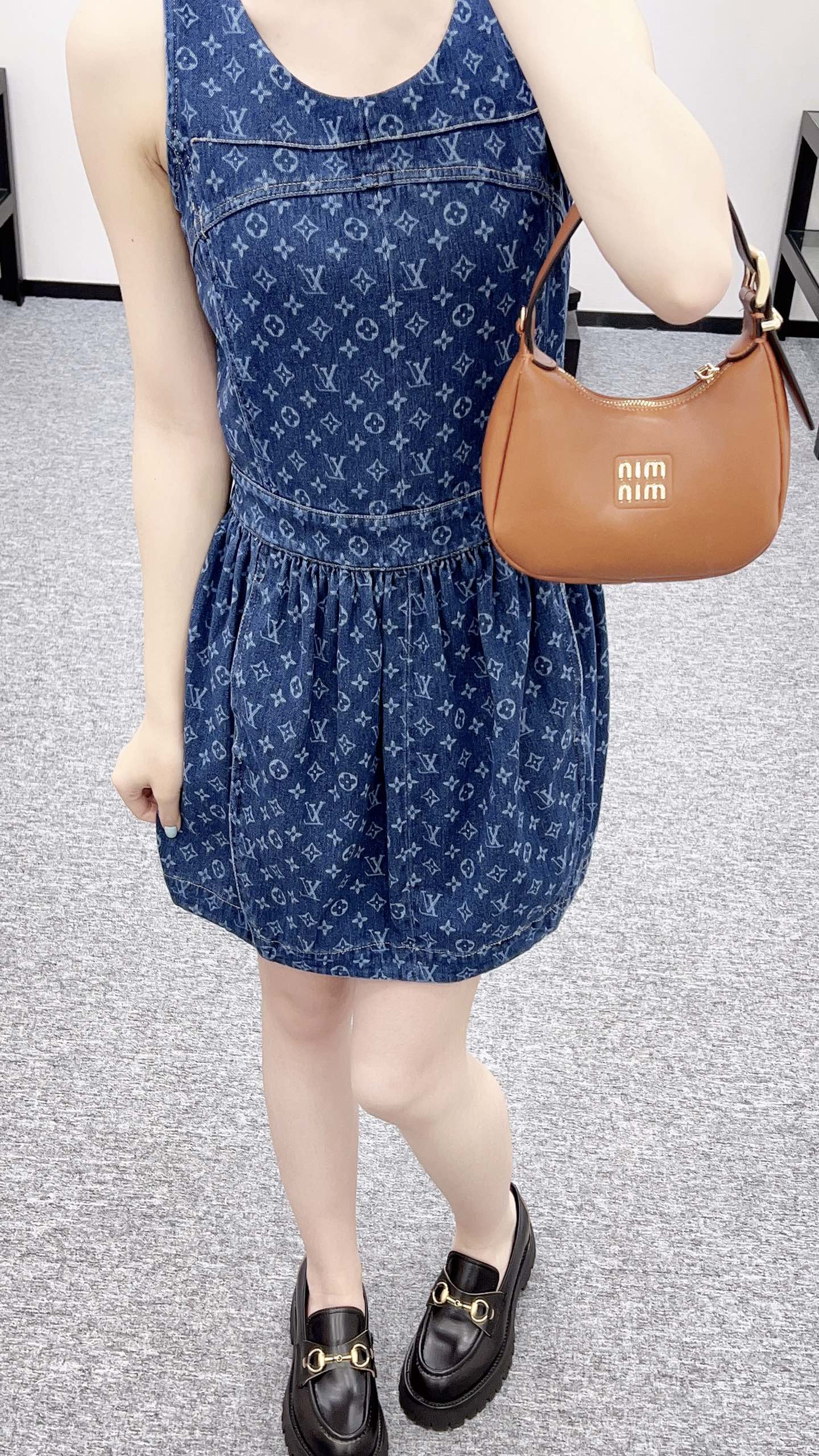 L 2025 new product Denim vest skirt