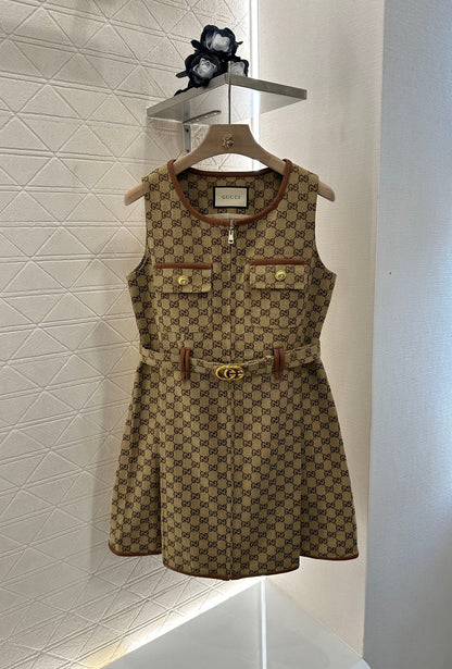 G 2025 new product Belt vest dress