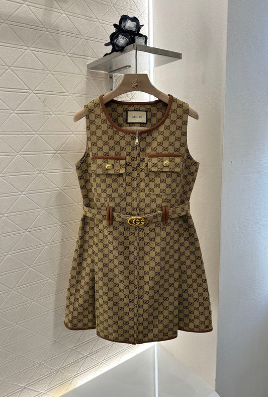 G 2025 new product Belt vest dress