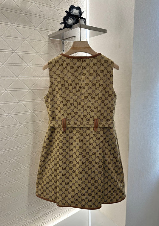 G 2025 new product Belt vest dress