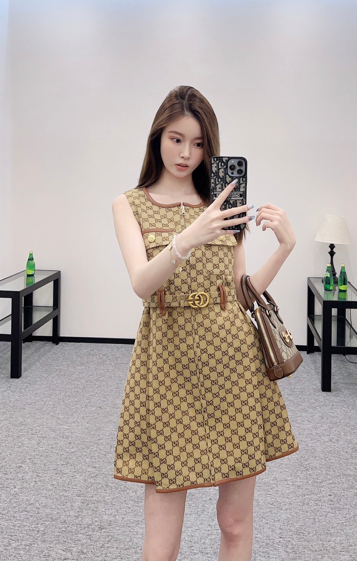 G 2025 new product Belt vest dress