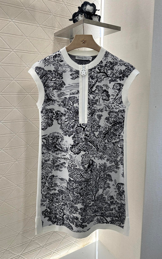 D 2024 new product Knitted vest dress