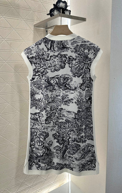 D 2024 neues Produkt Gestricktes Westenkleid 