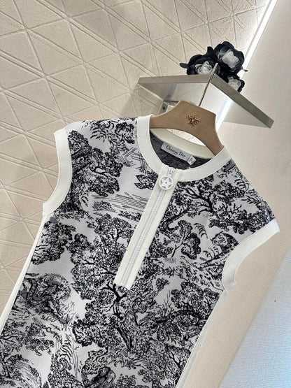 D 2024 neues Produkt Gestricktes Westenkleid 