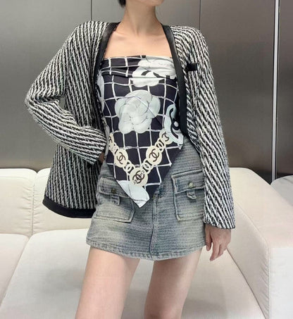 C* New Arrival Silk Scarf Top