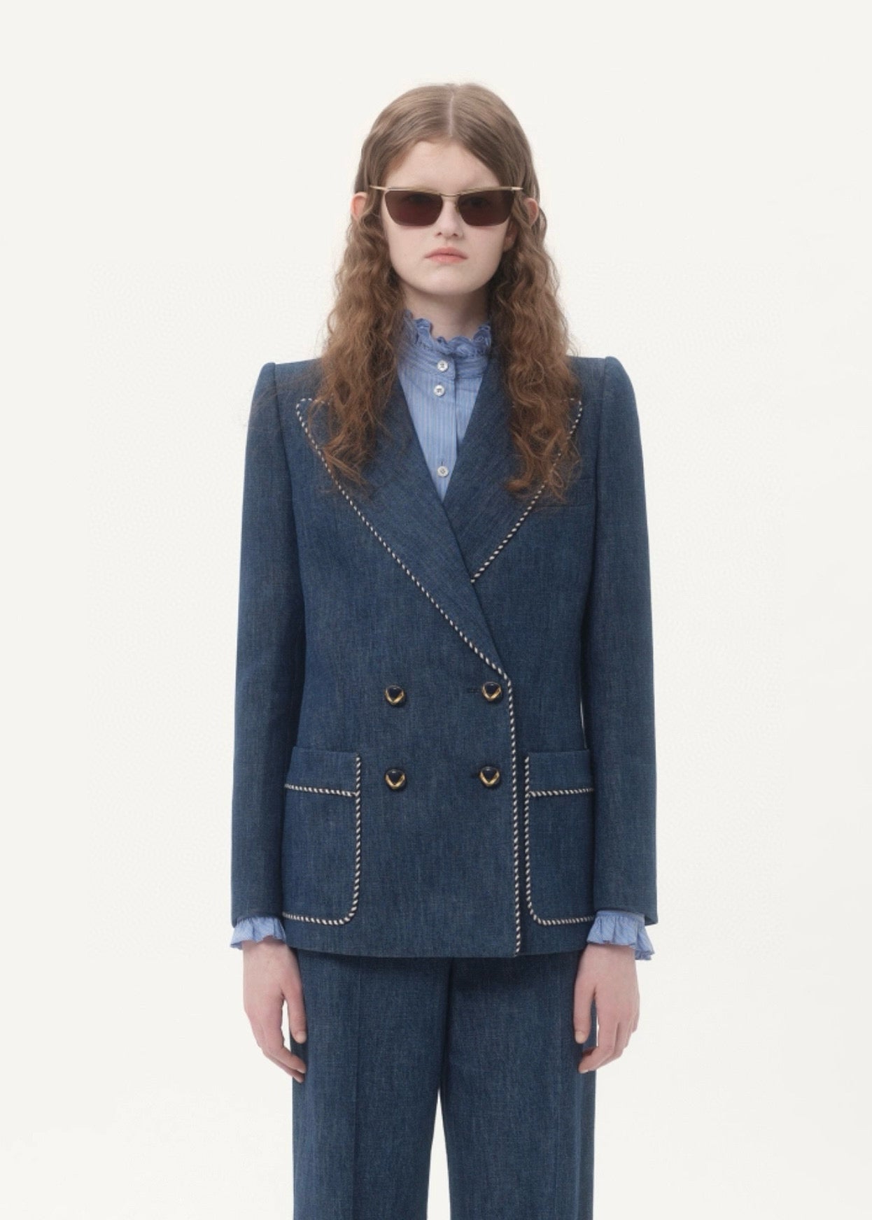 V 2025 new products Denim suit and trousers set