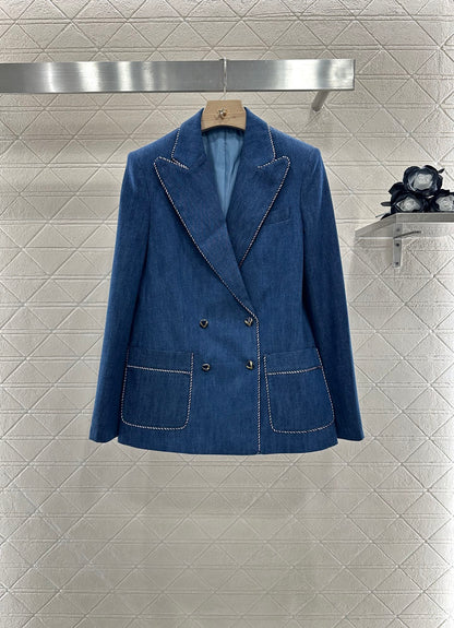 V 2025 new products Denim suit and trousers set