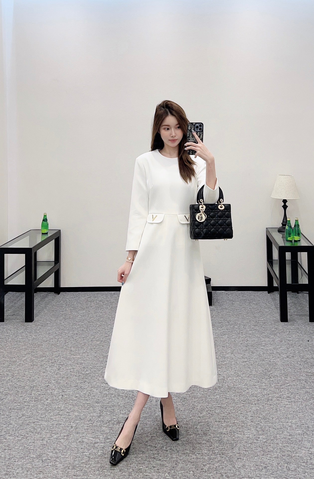 V 2025 new product Pocket dress