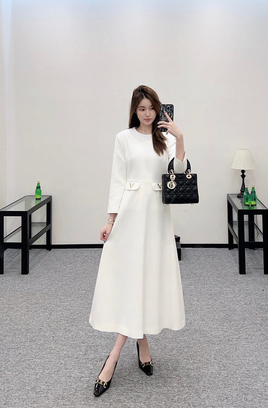V 2025 new product Pocket dress
