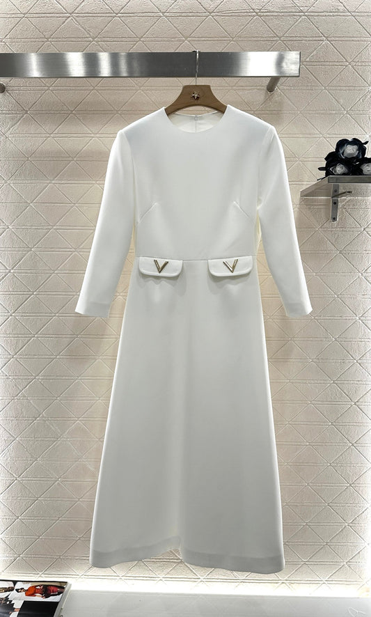 V 2025 new product Pocket dress