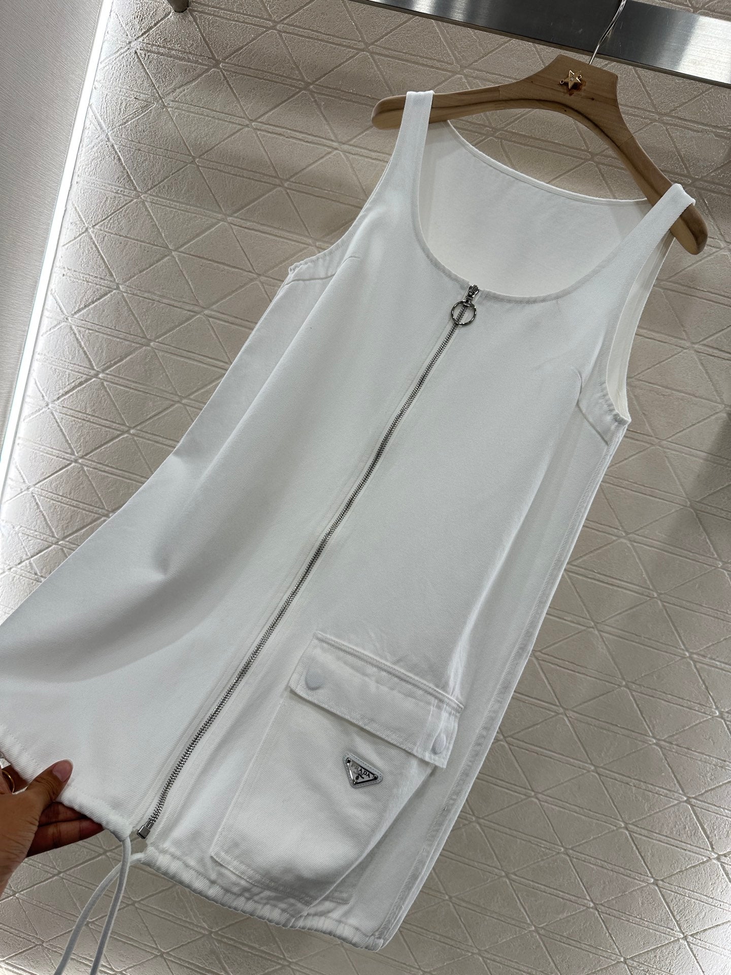 P 2025 new product Denim vest skirt