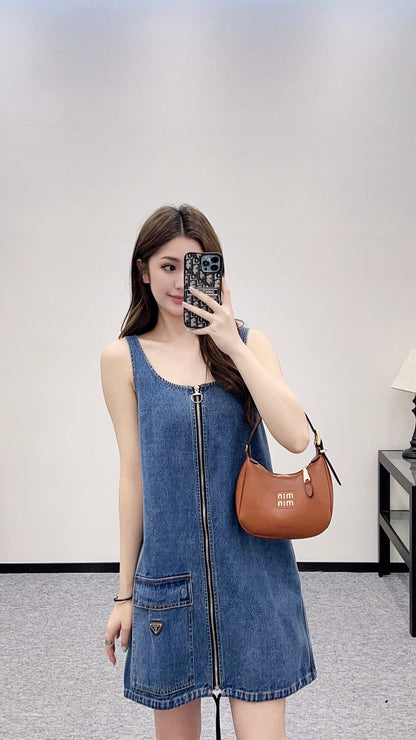 P 2025 new product Denim vest skirt