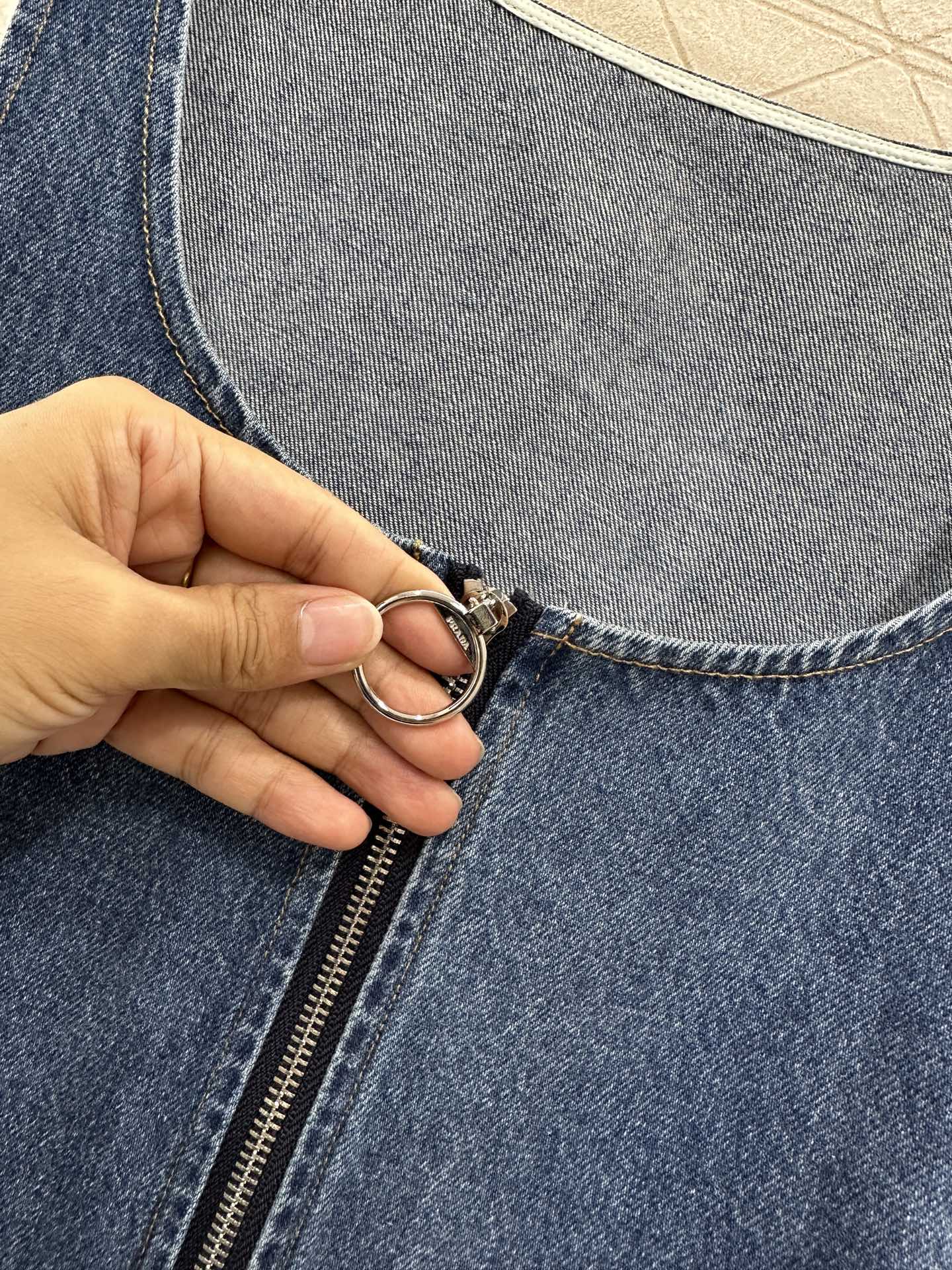 P 2025 new product Denim vest skirt