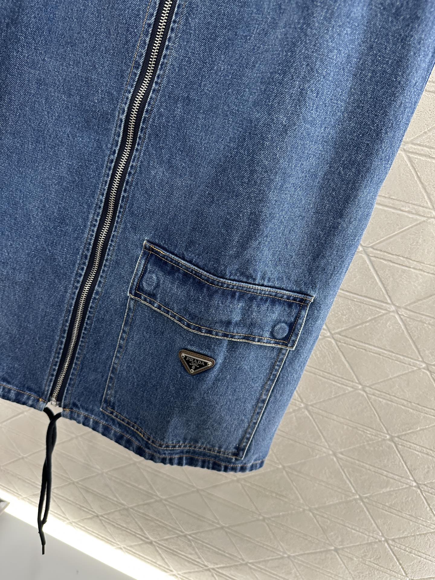 P 2025 new product Denim vest skirt