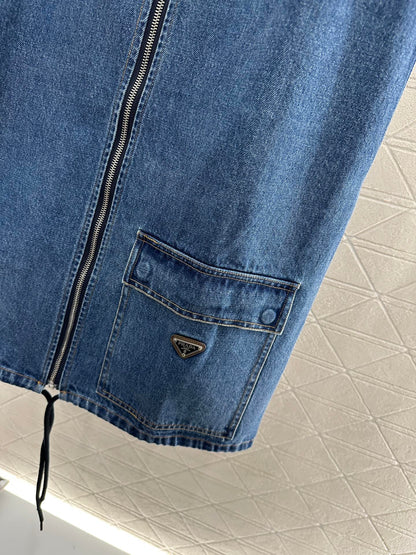P 2025 new product Denim vest skirt