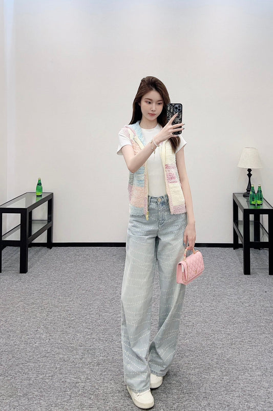 C 2025 new product Hooded knitted vest