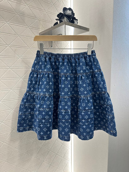 L  2025 new arrivals Denim jacket and skirt set