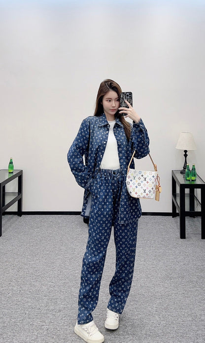 L 2025 new products Shirt, jeans and trousers set