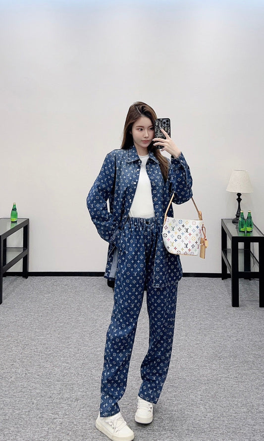 L 2025 new products Shirt, jeans and trousers set