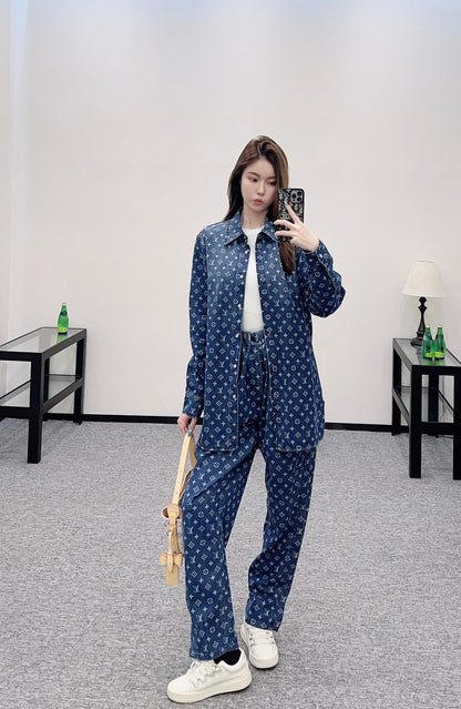 L 2025 new products Shirt, jeans and trousers set