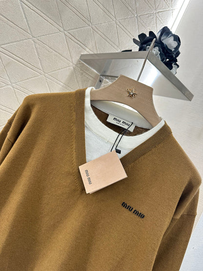 M 2025 new product Knitted long-sleeved sweater