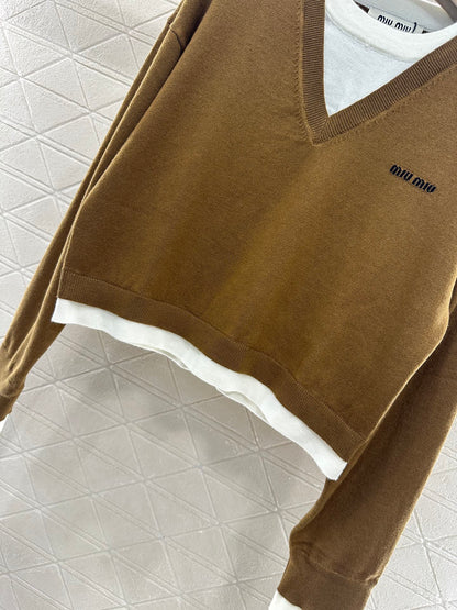 M 2025 new product Knitted long-sleeved sweater