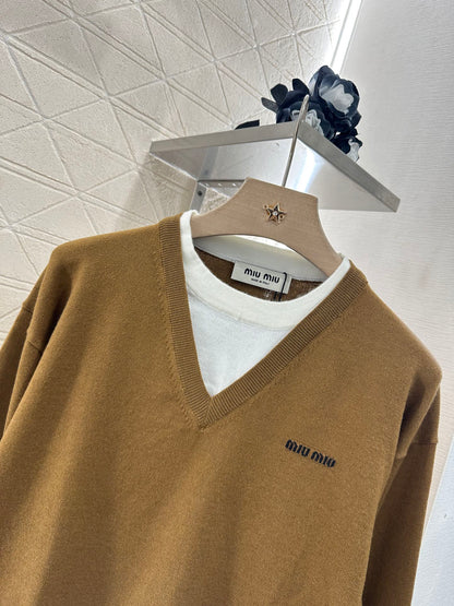 M 2025 new product Knitted long-sleeved sweater