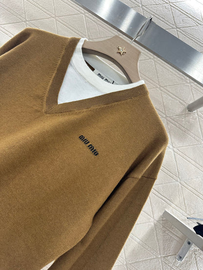 M 2025 new product Knitted long-sleeved sweater