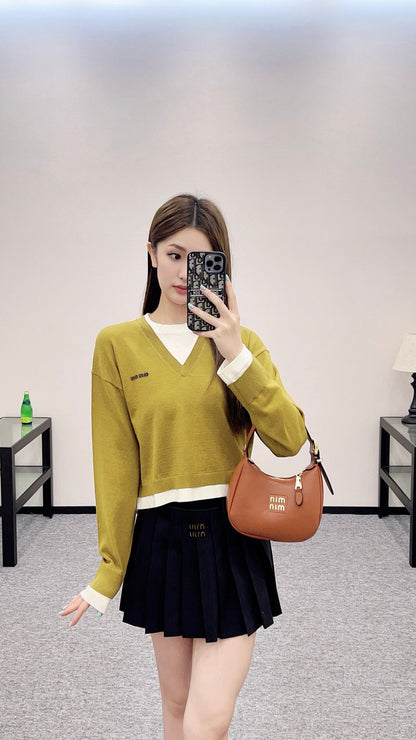 M 2025 new product Knitted long-sleeved sweater