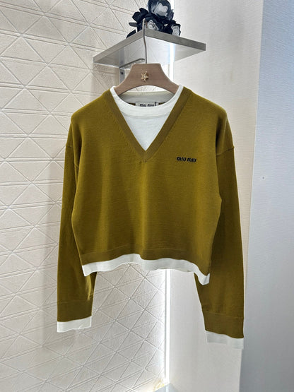 M 2025 new product Knitted long-sleeved sweater