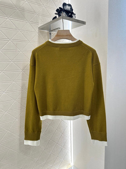 M 2025 new product Knitted long-sleeved sweater