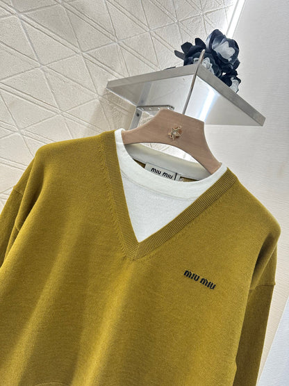 M 2025 new product Knitted long-sleeved sweater