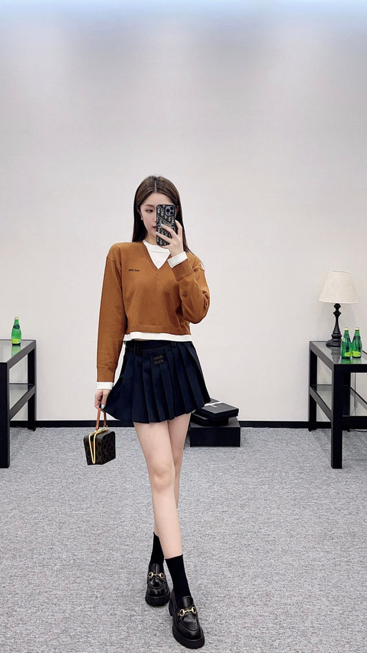 M 2025 new product Knitted long-sleeved sweater