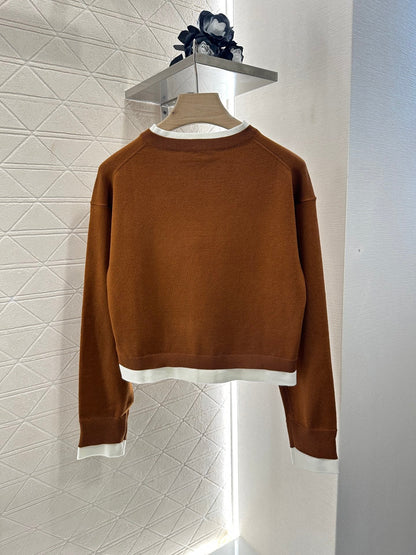 M 2025 new product Knitted long-sleeved sweater