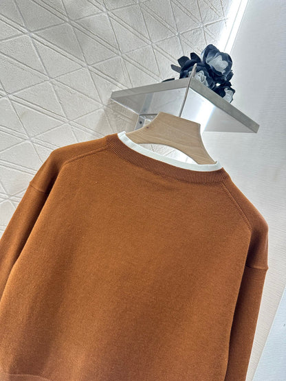 M 2025 new product Knitted long-sleeved sweater