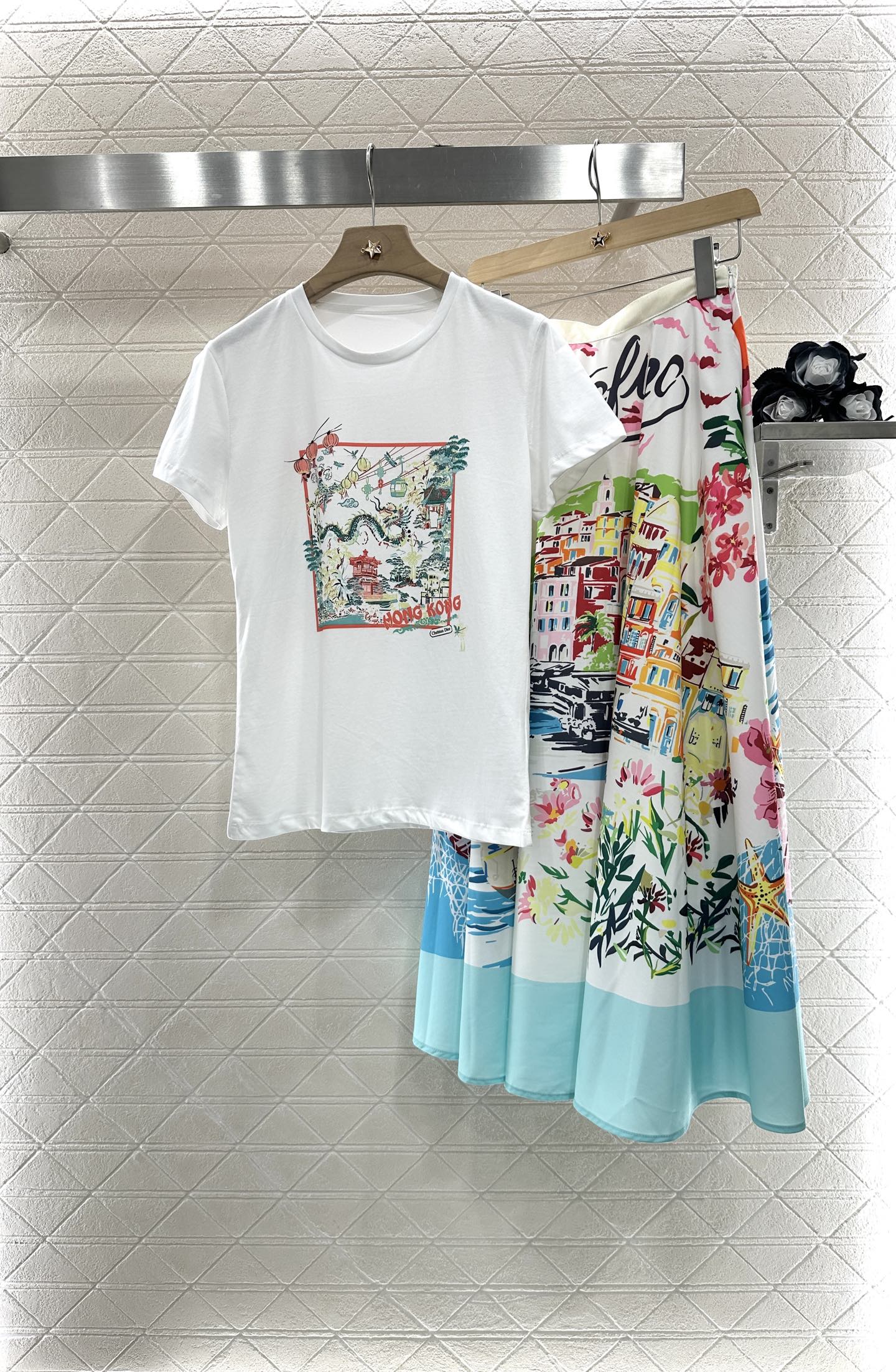 D 2025 new product Round neck printed T-shirt