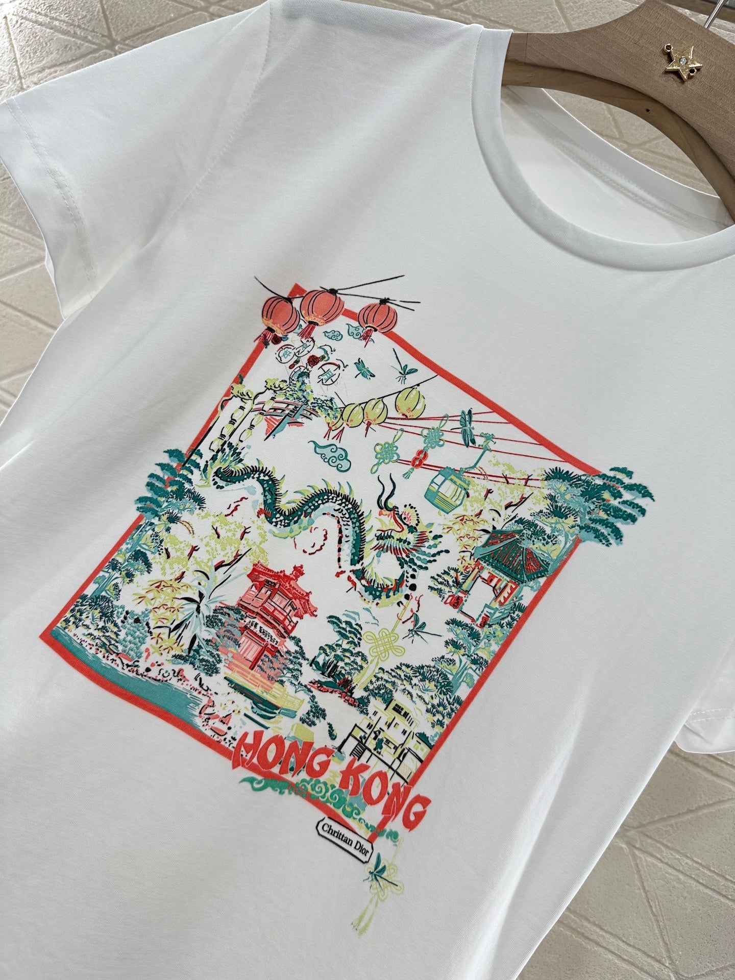 D 2025 new product Round neck printed T-shirt