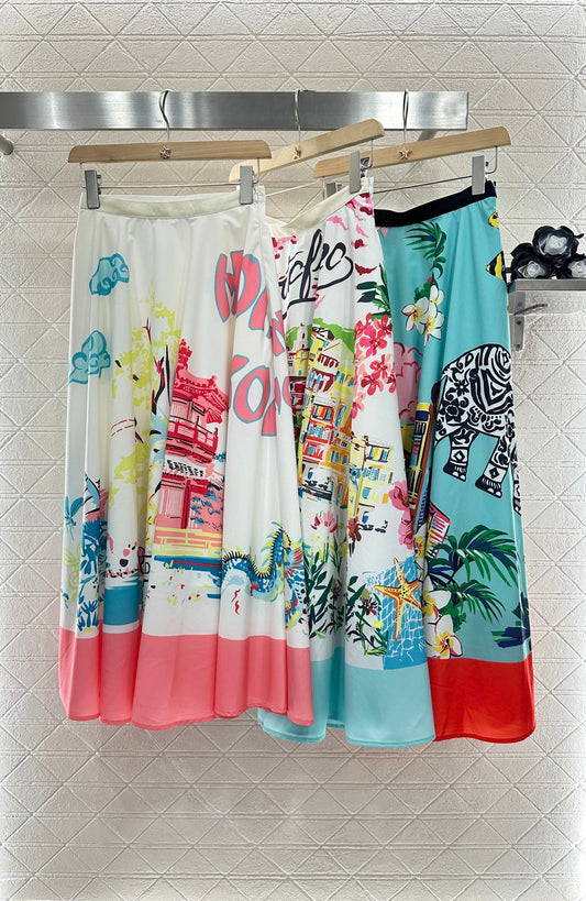 D 2025 new product Printed skirt