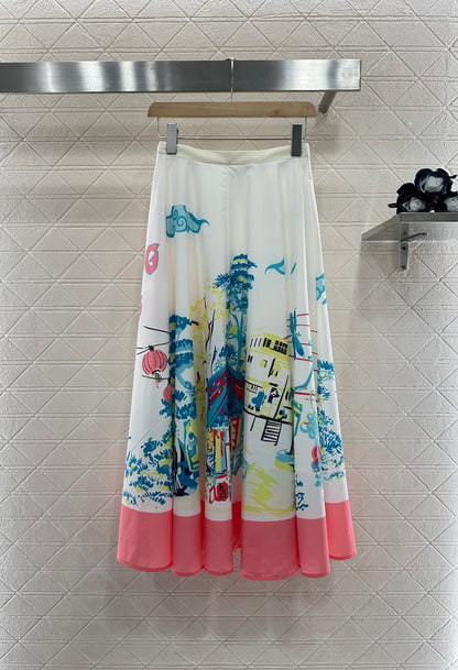 D 2025 new product Printed skirt