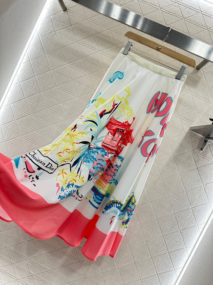 D 2025 new product Printed skirt