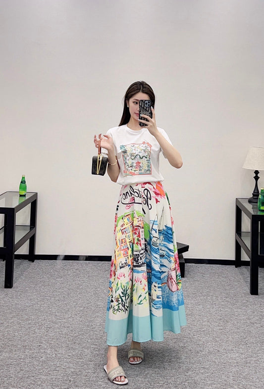 D 2025 new product Printed skirt