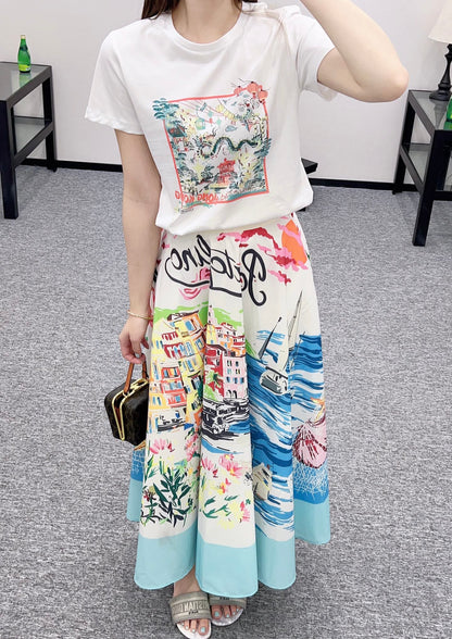D 2025 new product Printed skirt
