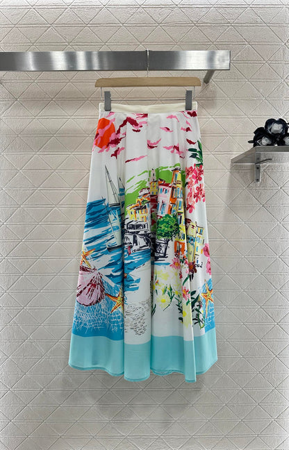D 2025 new product Printed skirt