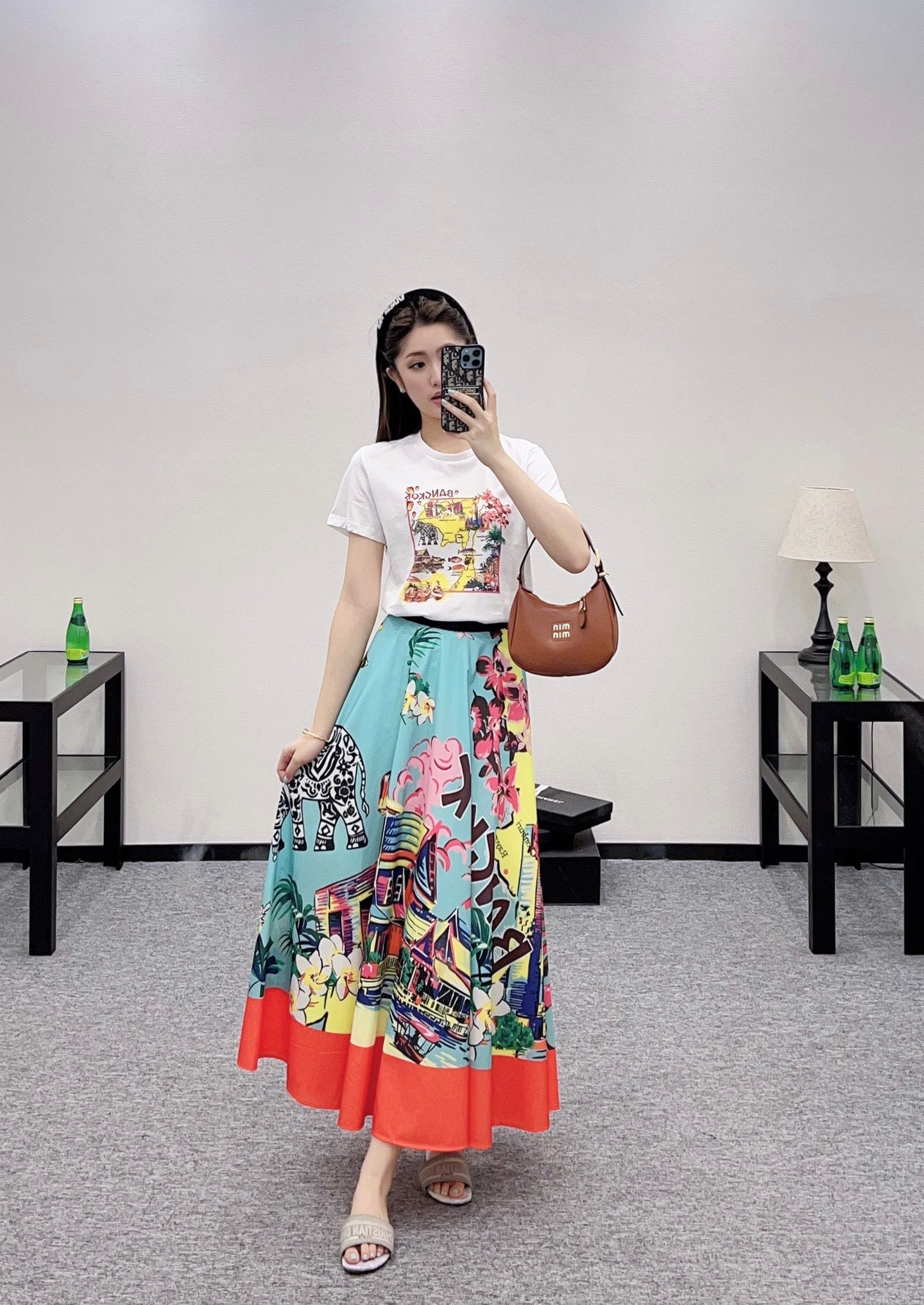 D 2025 new product Printed skirt