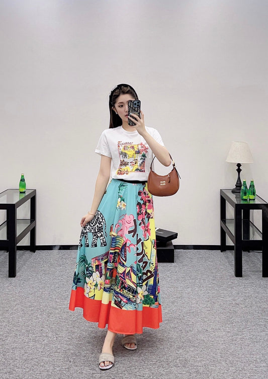 D 2025 new product Printed skirt