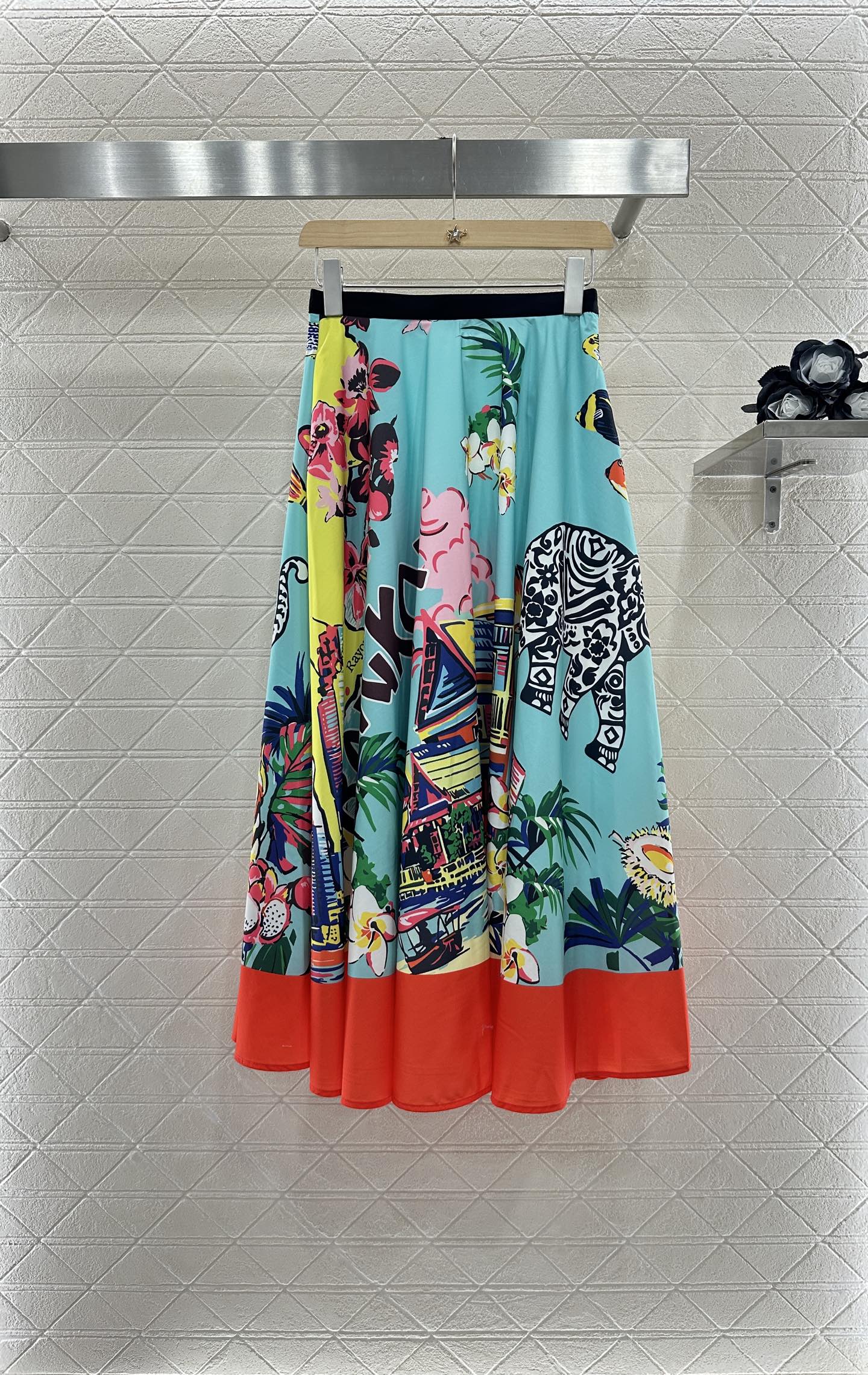 D 2025 new product Printed skirt