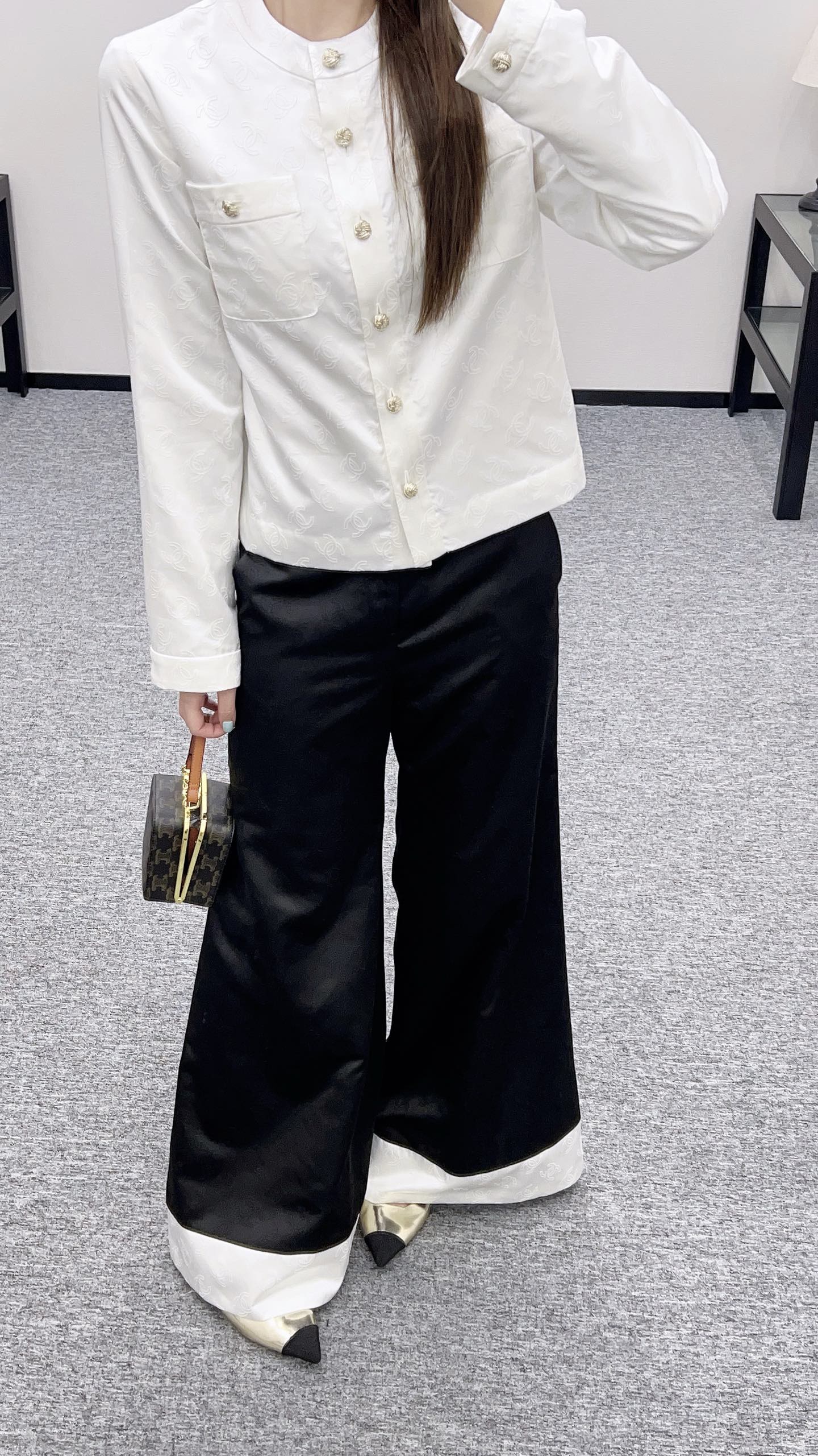 C 2025 new products Wide-leg flared trousers