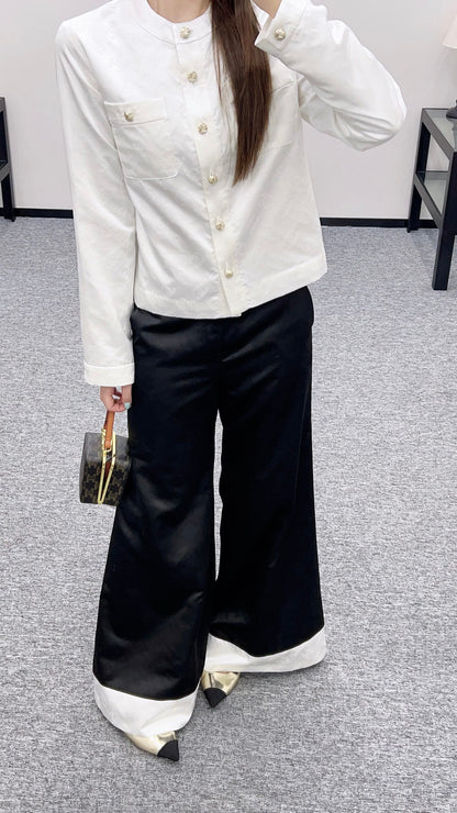 C 2025 new products Wide-leg flared trousers