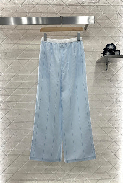 G 2025 new product Drawstring striped trousers